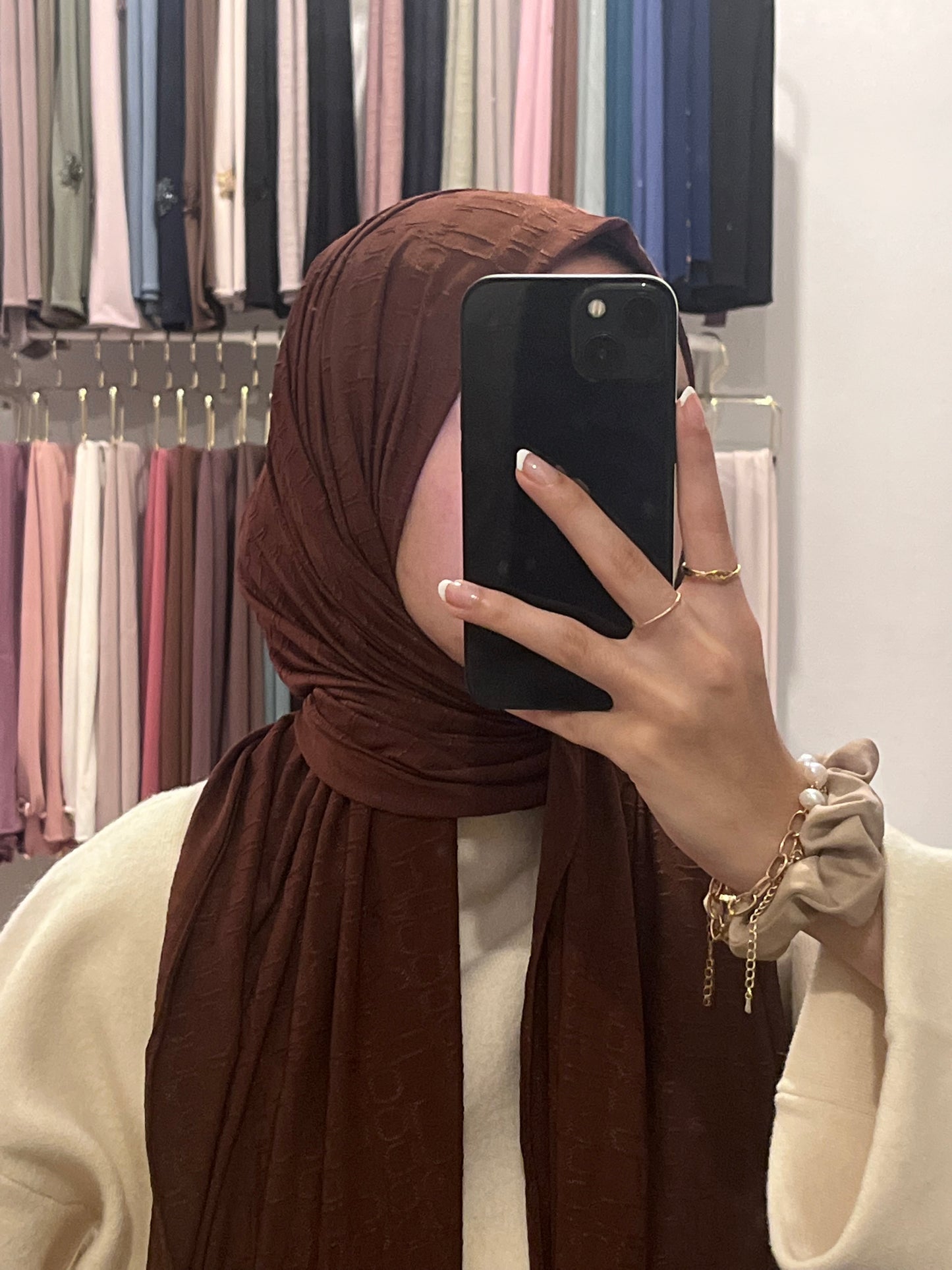 Jersey premium monogramme marron