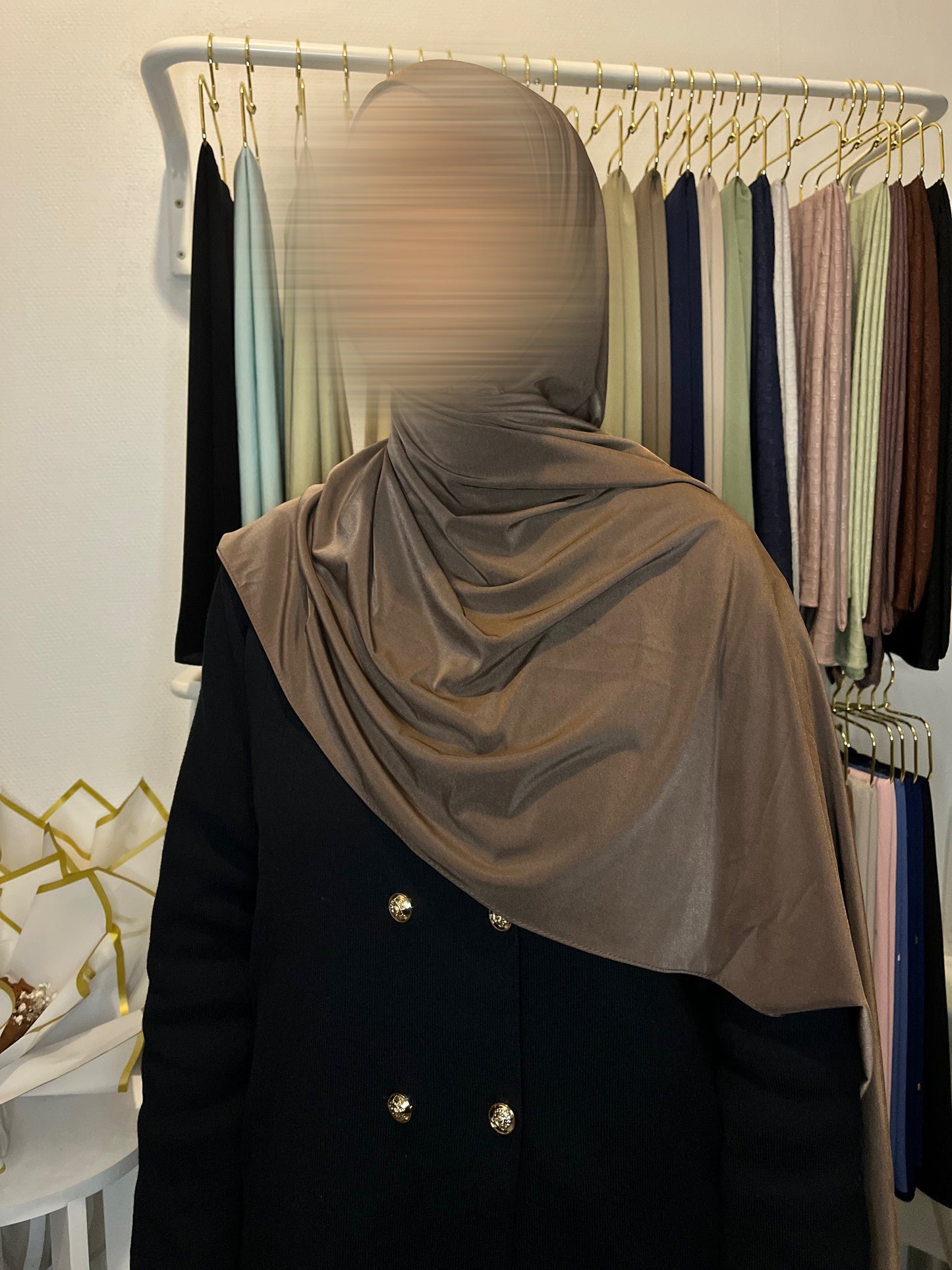 Satin marron