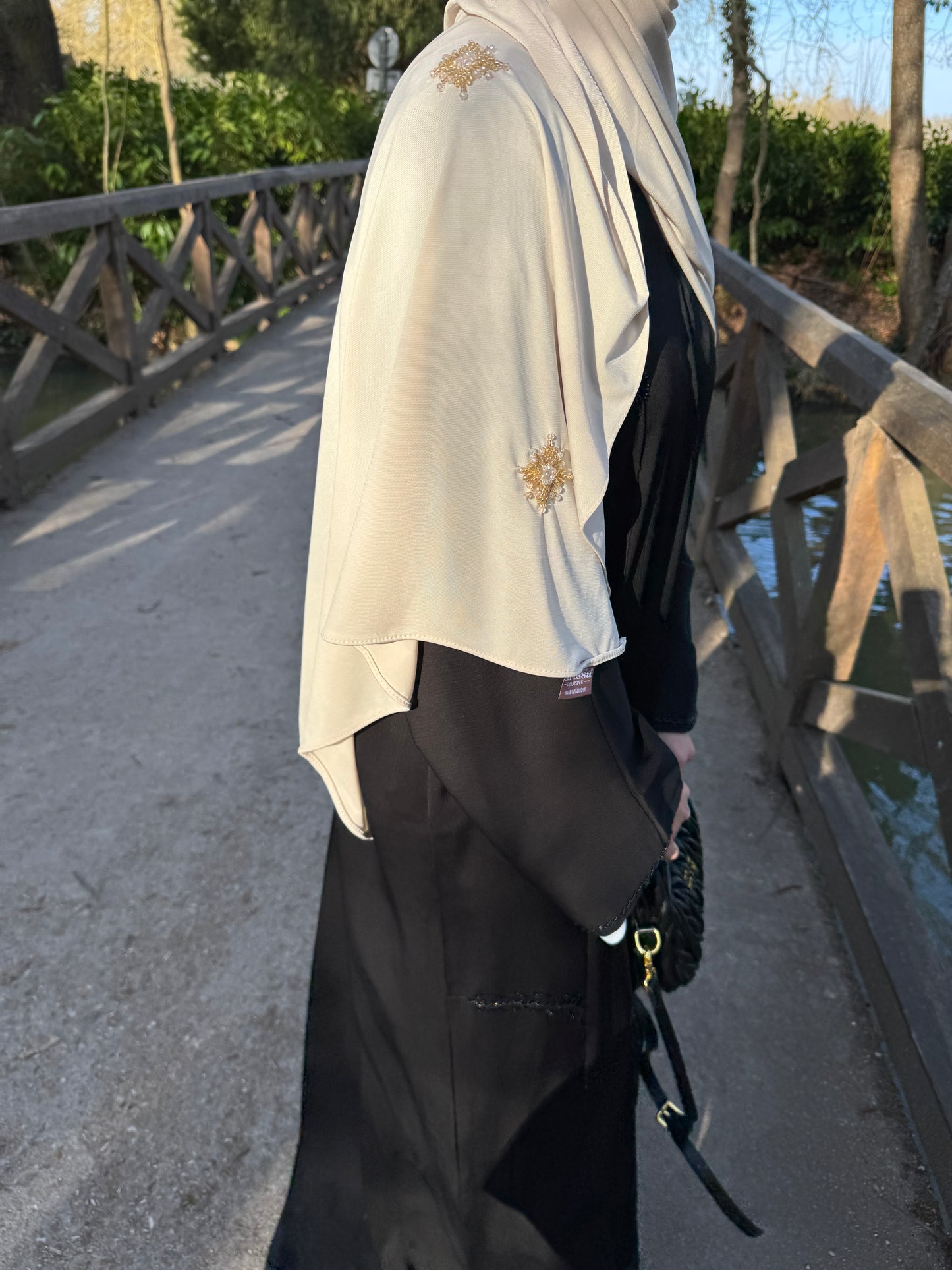 Jersey premium perlé beige