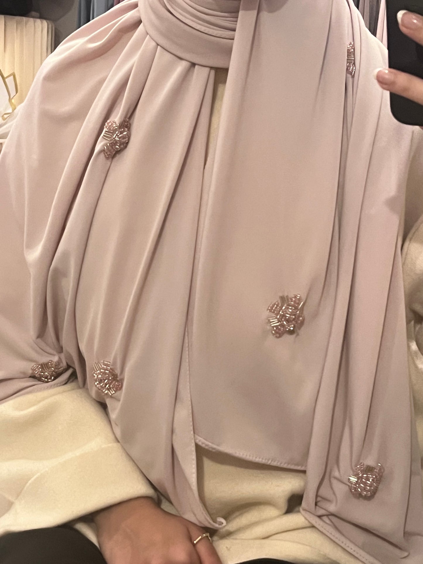 Jersey premium perle rose