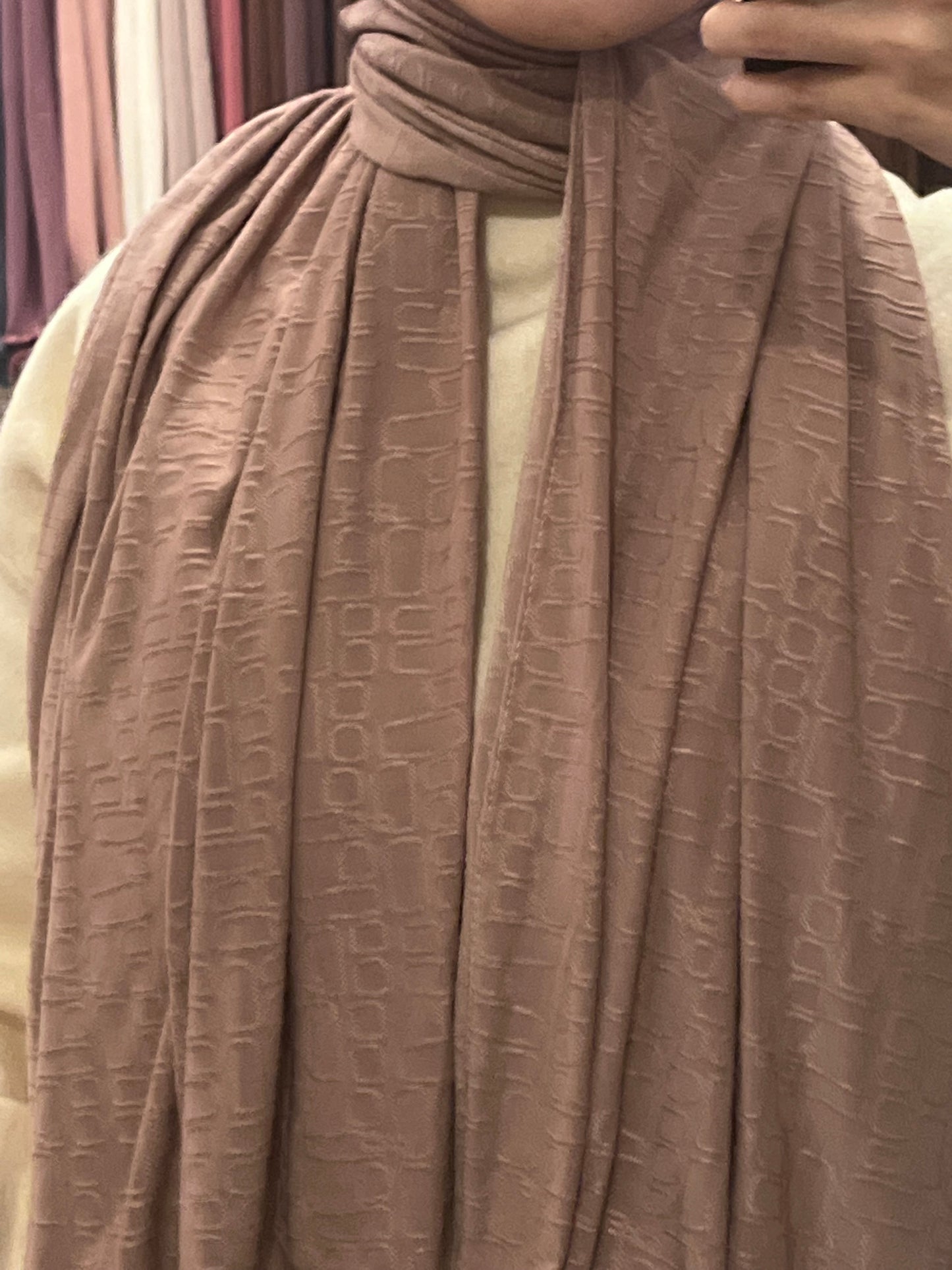 Jersey premium monogramme vieux rose
