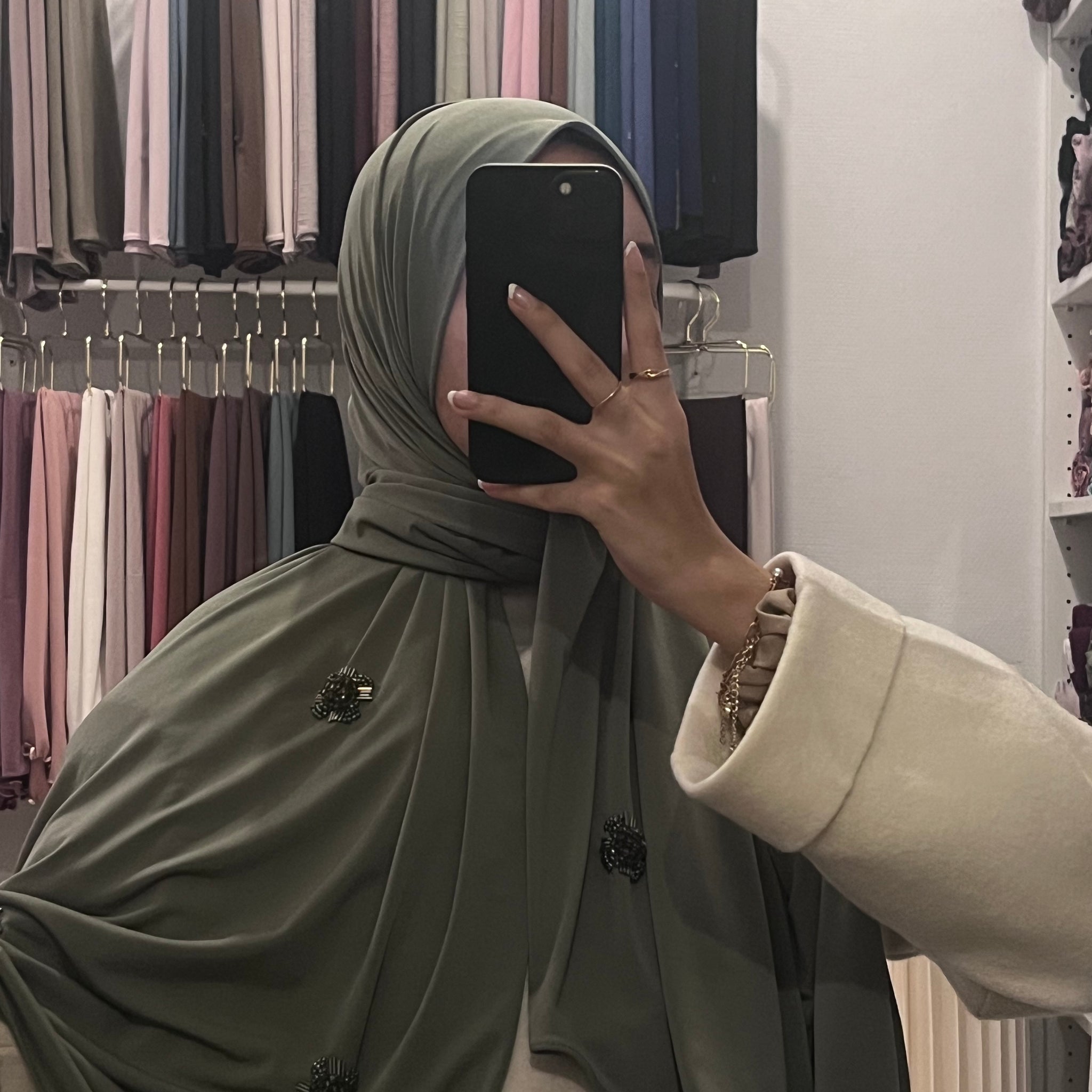 Jersey premium perle kaki