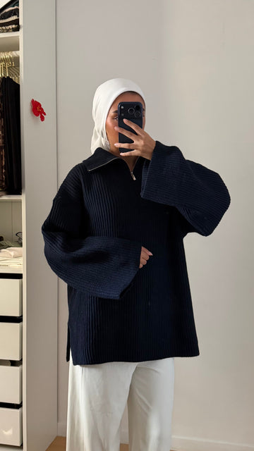 Pull marine à zip