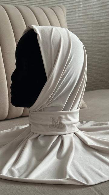 Hijab Cagoule Blanc Cassé