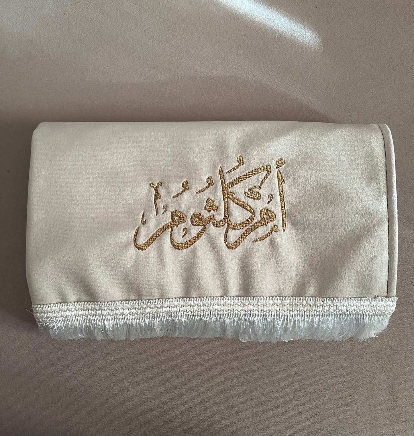 Tapis de prière velours personnalisé