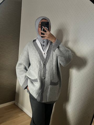 Cardigan gris