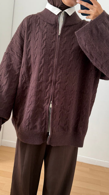 Pull tressé
