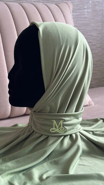 Hijab Cagoule Vert Sauge