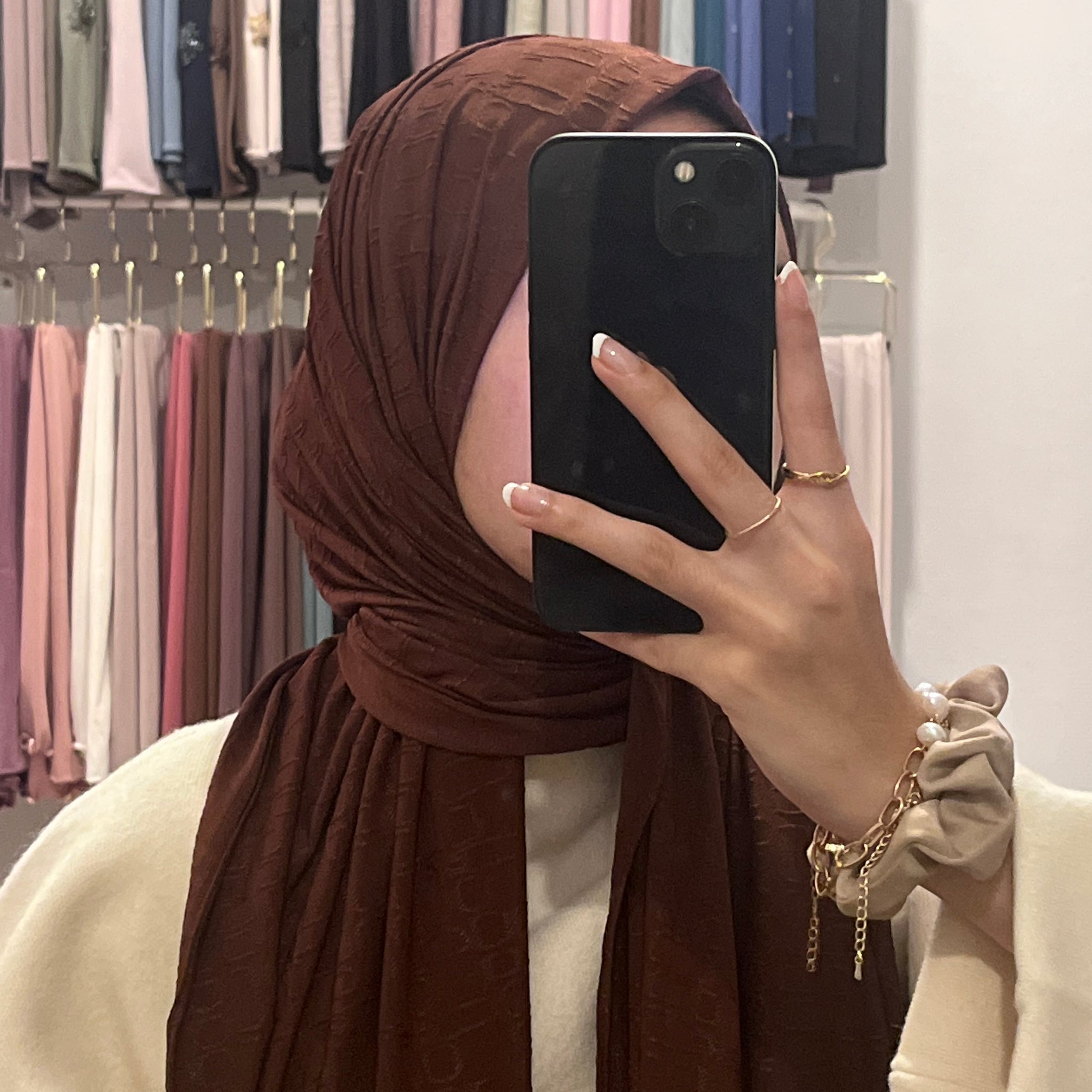 Jersey premium monogramme marron