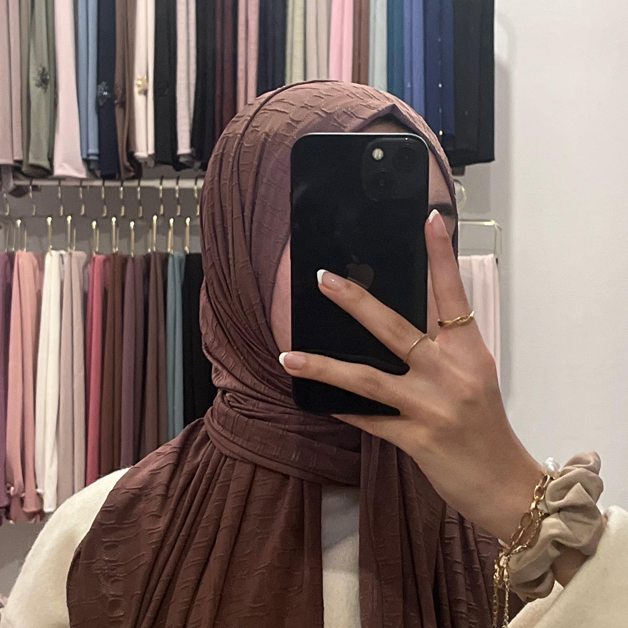 Jersey premium monogramme cacao