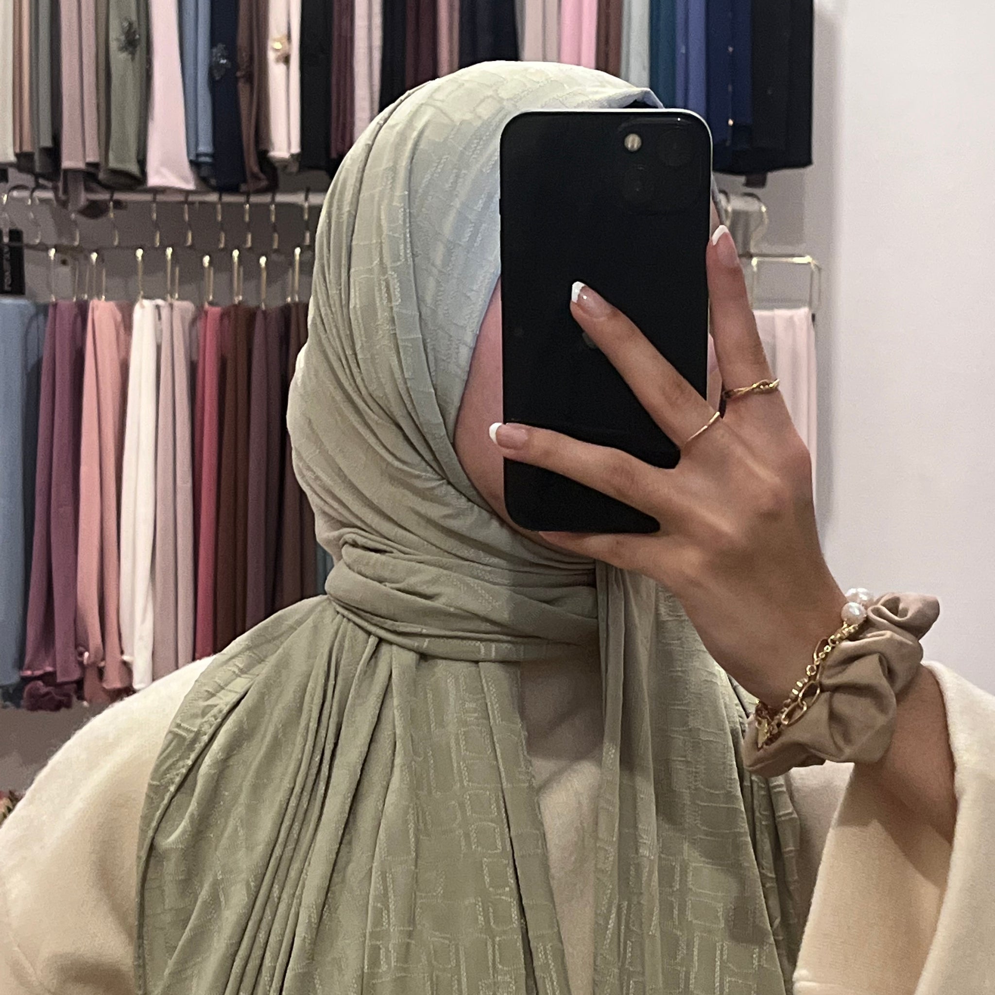 Jersey premium monogramme pistache