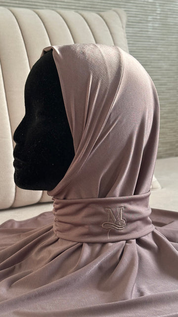 Hijab Cagoule Marron glacé