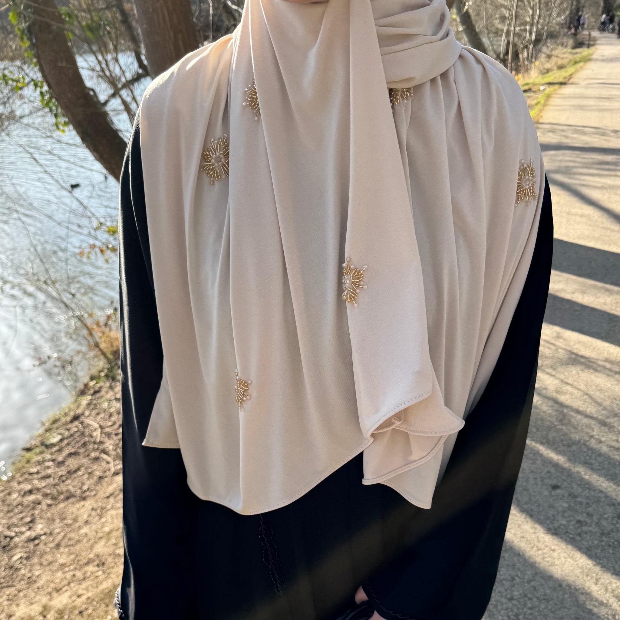 Jersey premium perlé beige