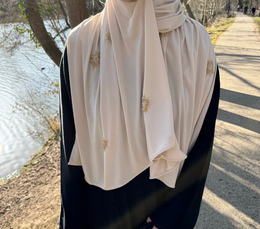 Jersey premium perlé beige