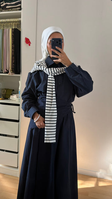 Chemise manche à rayures