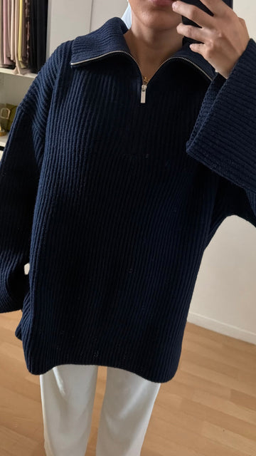 Pull marine à zip