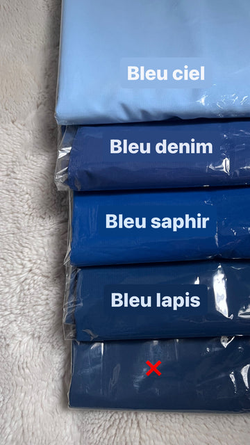 Hijab soie de médine bleue