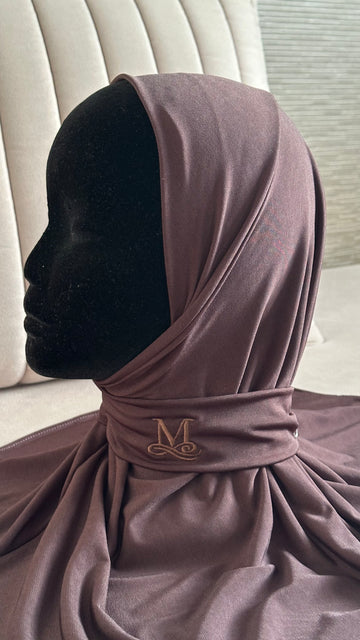 Hijab Cagoule Marron