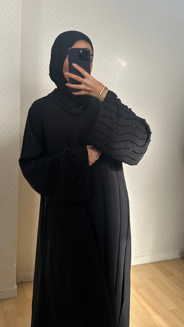 Abaya Perle aux manches